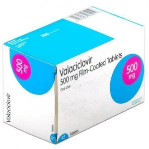 Valaciclovir 500mg 42 film-coated tablets